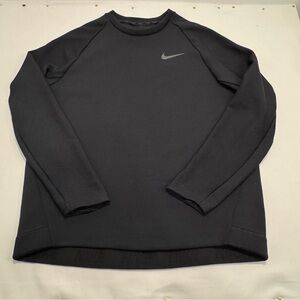 Men’s XL Nike thermal fit Black Crew Sweatshirt fleece lined